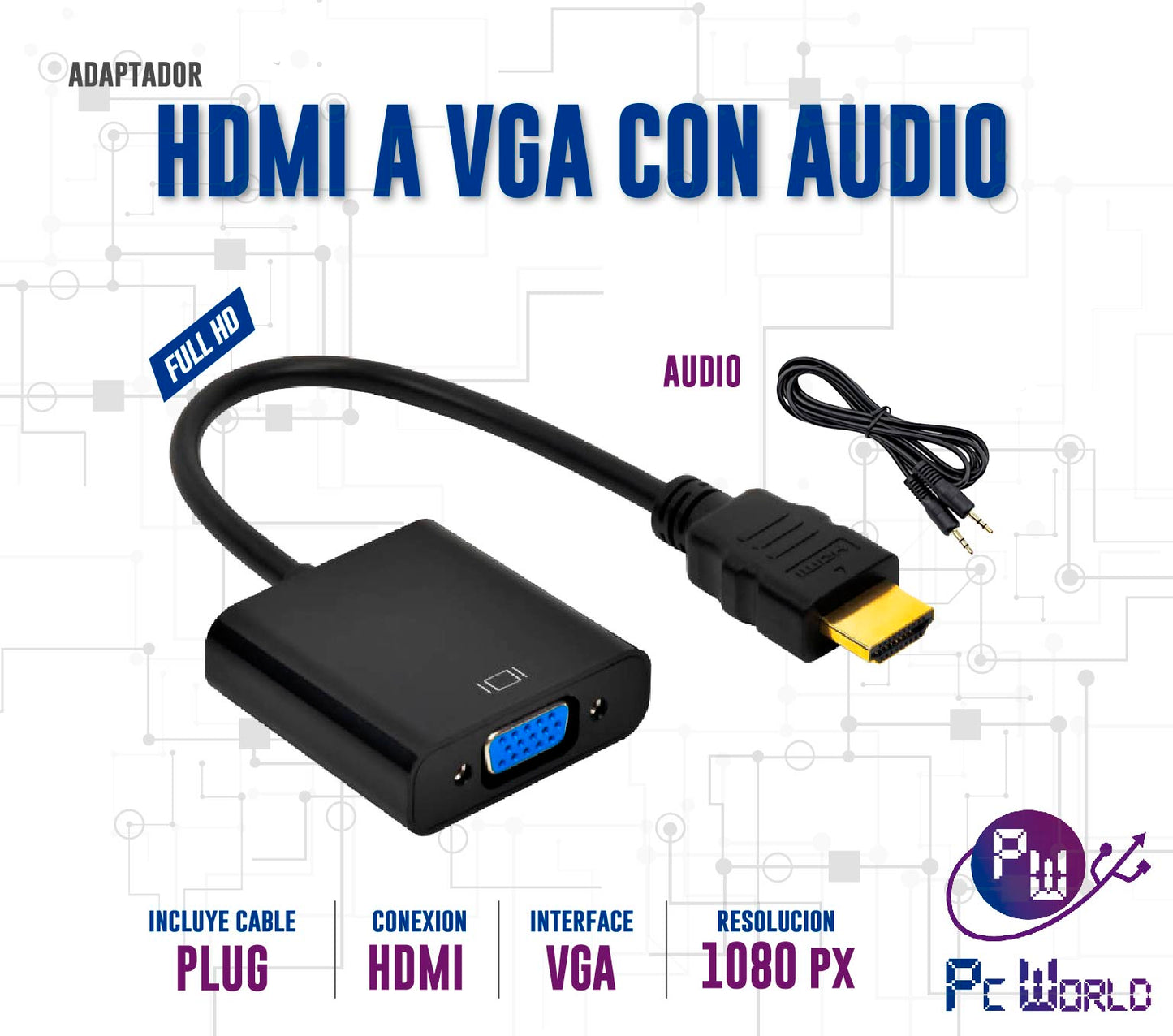 Adaptador de Hdmi a Vga