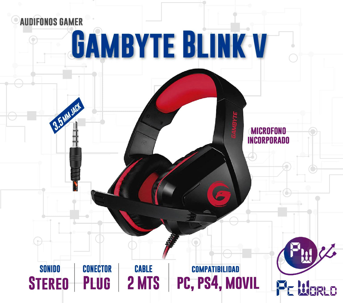 Audifonos Gaming Gambyte Blink V