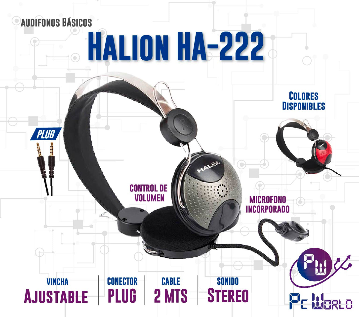 Audifonos Para PC Halion Ha-222