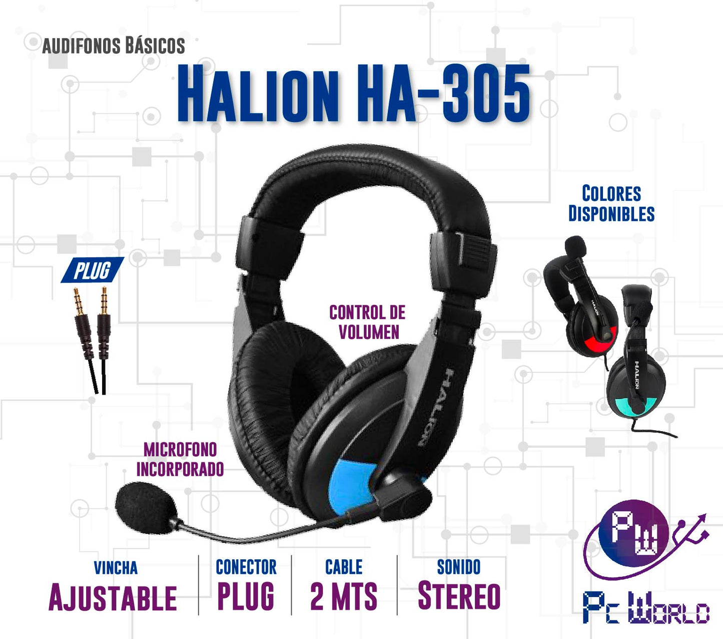 Audifonos Para Pc Halion Ha-305