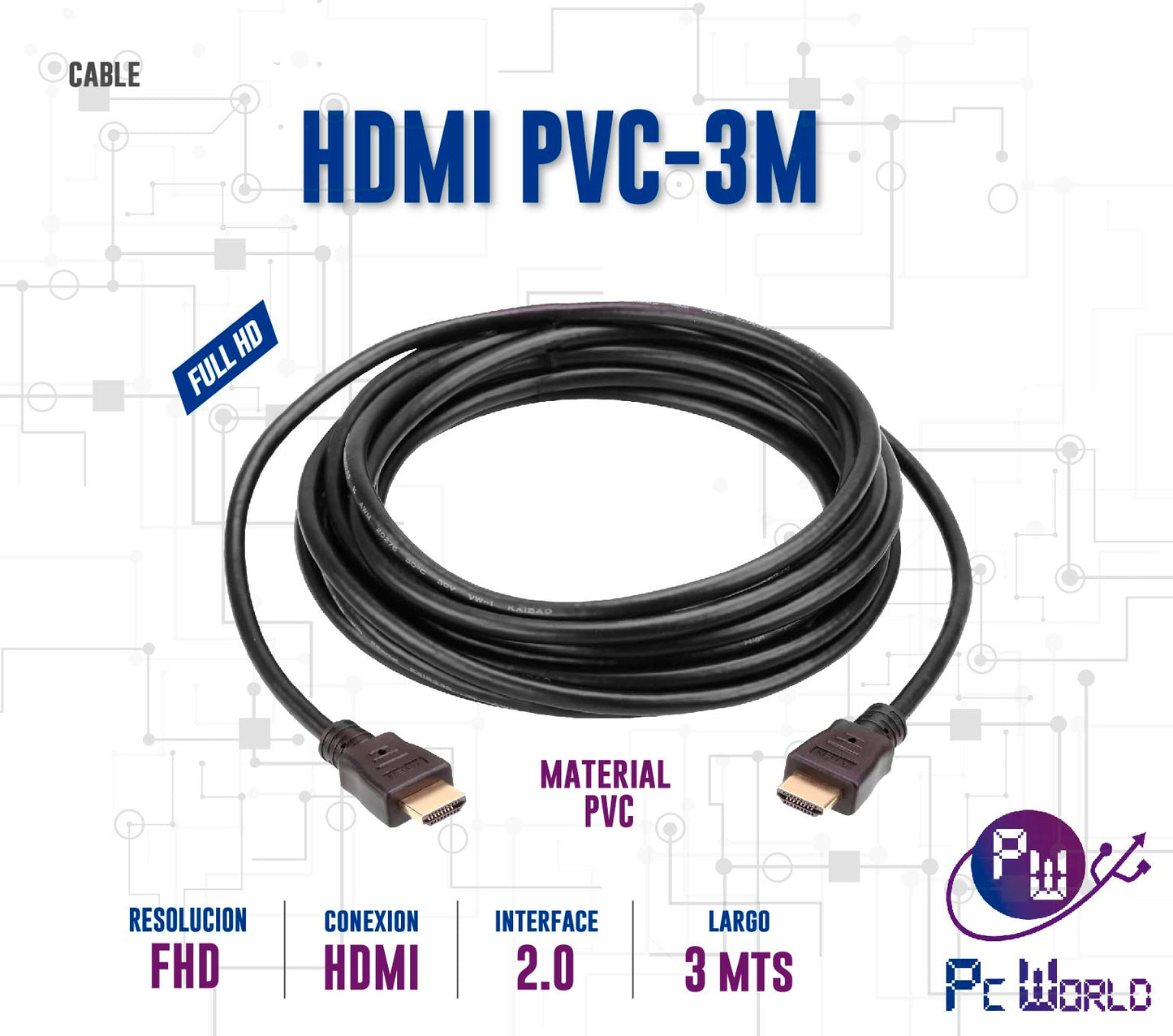 Cable Hdmi De 3mts
