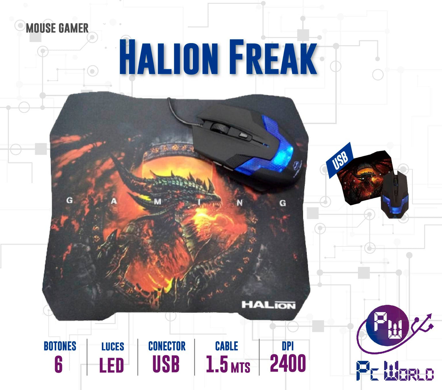 Mouse Gaming Halion Freak