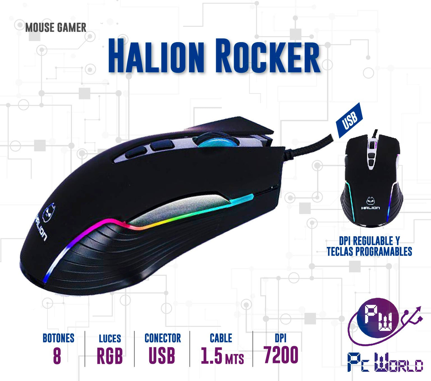 Mouse Gaming Halion Rocker