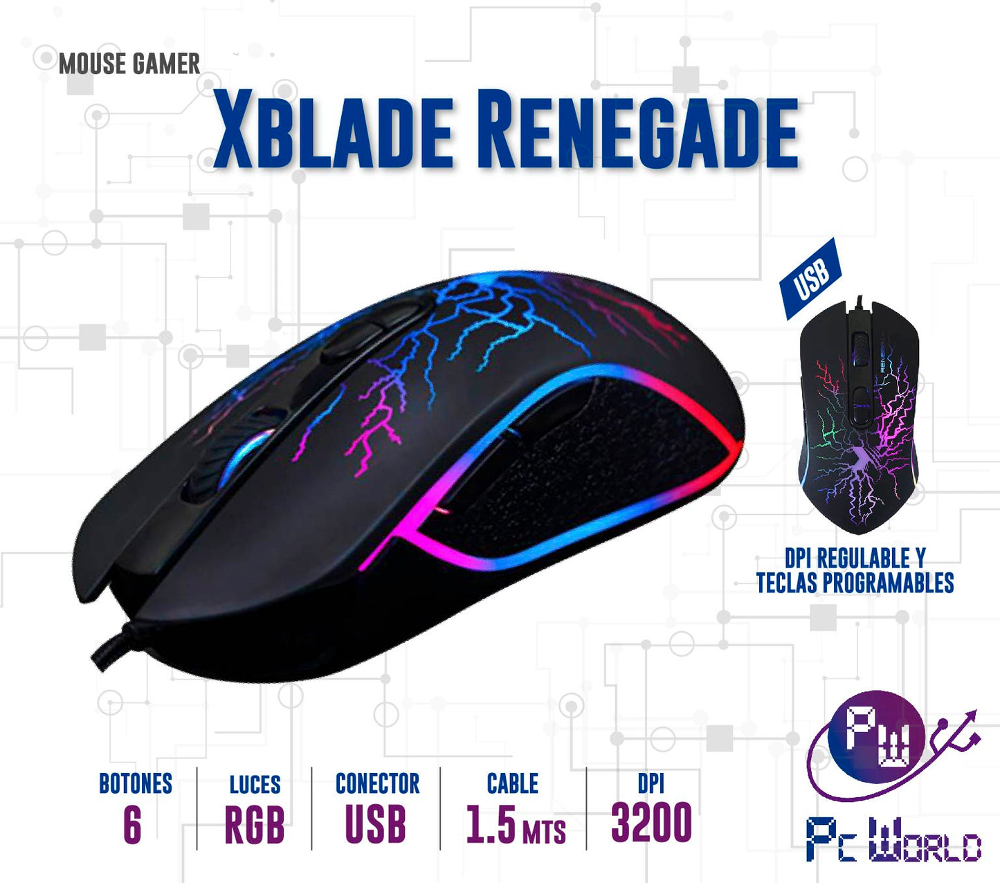 Mouse Gaming Xblade Renegade