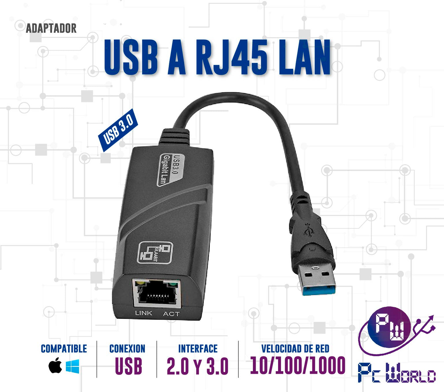 Adaptador De Usb 3.0 A Red Rj45