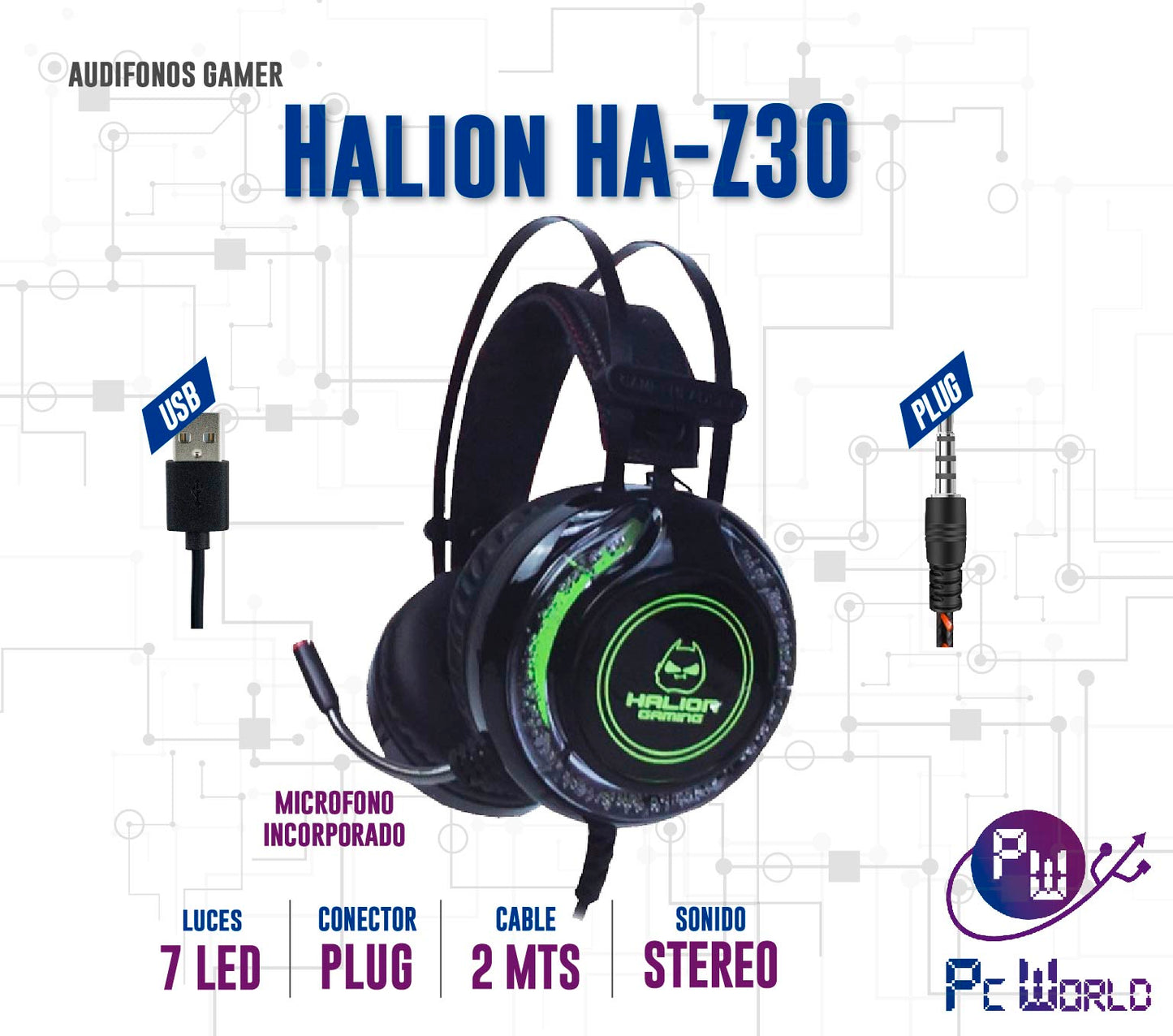 Audifonos Gaming Halion Ha-z30