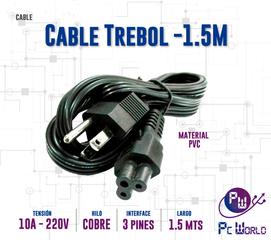 Cable de Poder Trebol