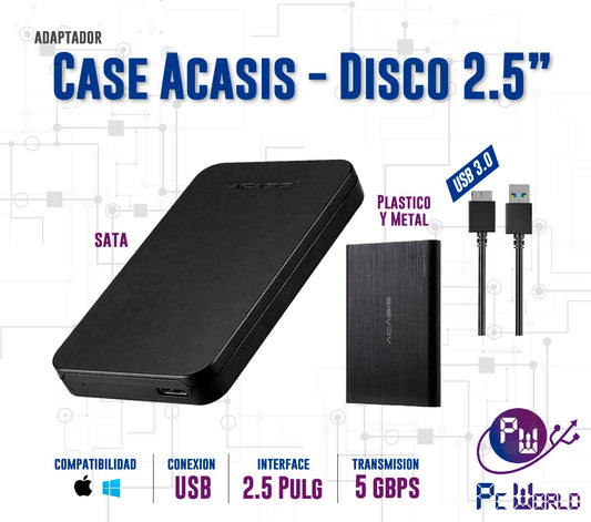 Case Para Disco Duro 2,5 Acasis