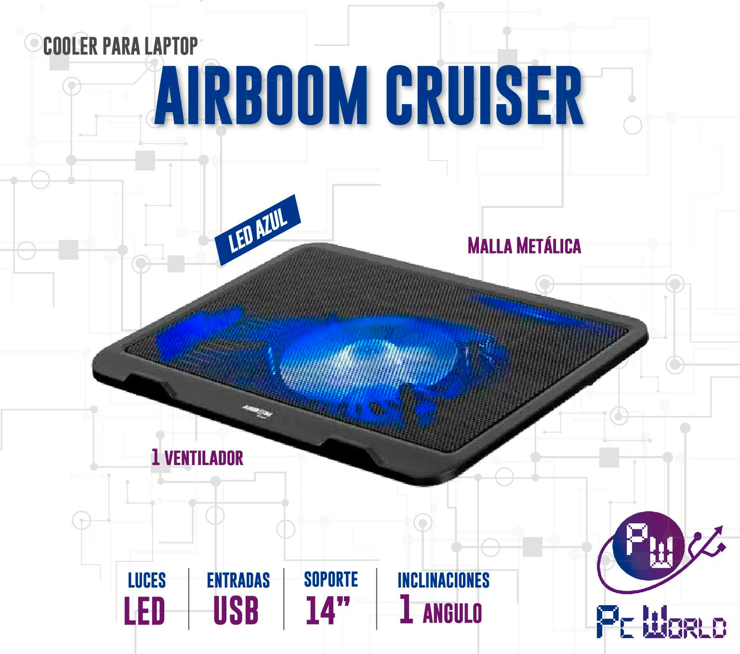 Cooler Para Laptop Airboom Cruiser