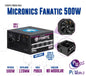Fuente De Poder Micronics Fanatic de 500w Real