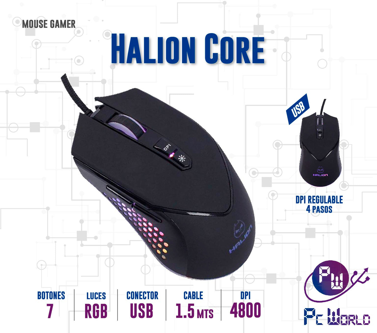 Mouse Gaming Halion Core