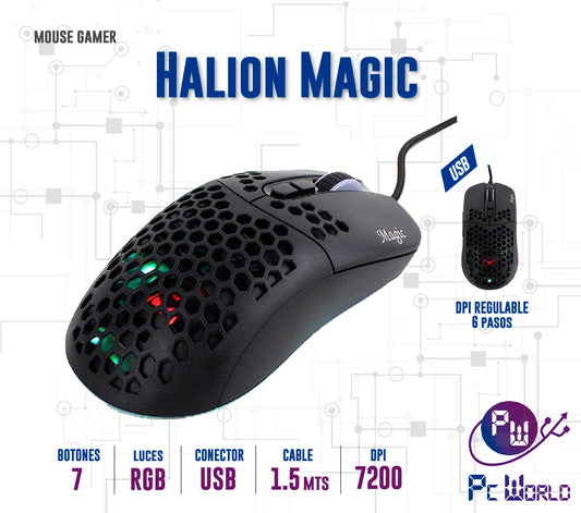 Mouse Gaming Halion Magic HA-M544 Usb Rgb