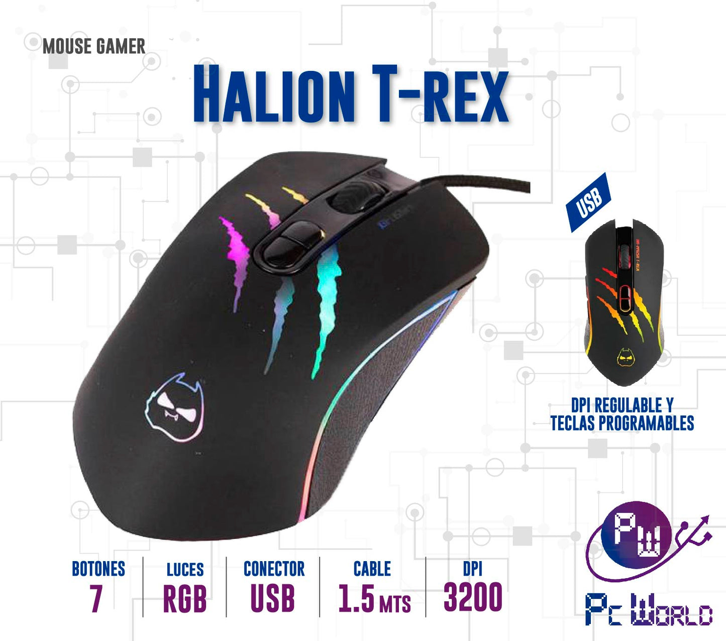 Mouse Gaming Halion T-Rex