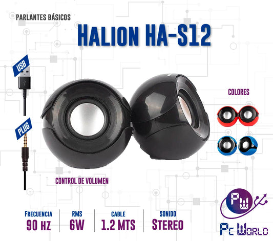 Parlantes De Escritorio Halion HA-S12