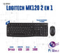 Kit De Teclado Y Mouse Logitech Mk120 Usb Sp Black